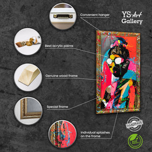 Arte mural moderno para salas de estar: cuadros enmarcados con un toque de contraste.