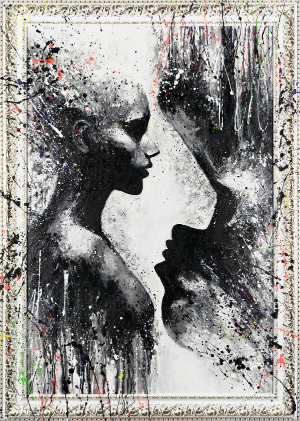 Künstlerische Acrylmalerei Struktur Deko