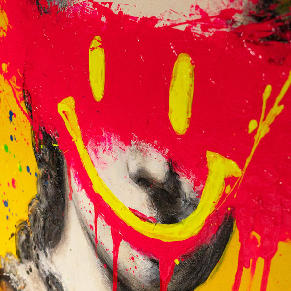 Acrylmalerei Porträt Auf Leinwand