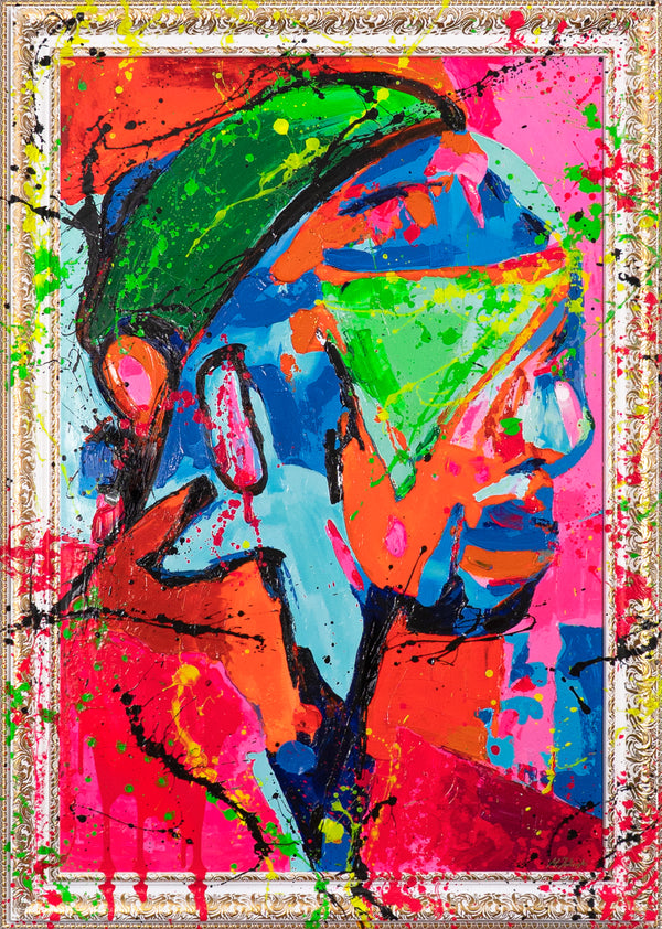 Farbenfrohes Leinwandbild Pop Art