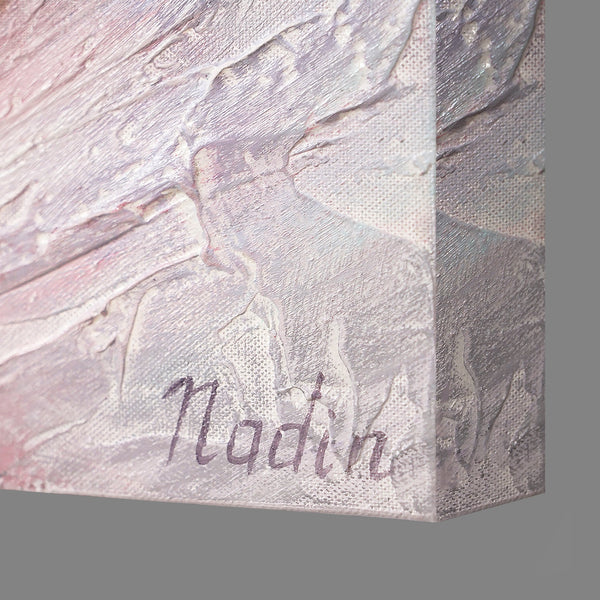 Cuadro floral "Peonía dorada" – Pintura sobre lienzo para una decoración mural excepcional