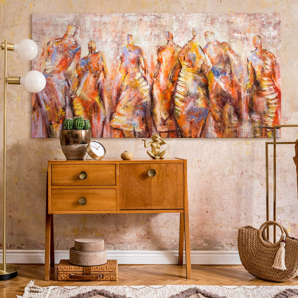 Pintura Acrílica Moderna Abstracta "Carnaval"