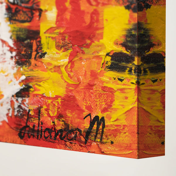 Cuadro moderno para dormitorio "Puerto" con marco – Arte abstracto