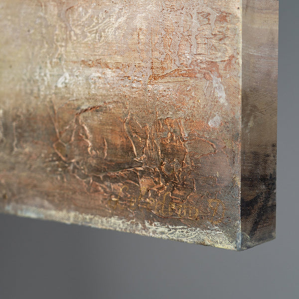 Cuadros modernos para salón "Árbol dorado" con marco – Pintura acrílica abstracta