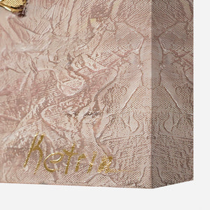 Cuadro acrílico elegante con flores "Malva"