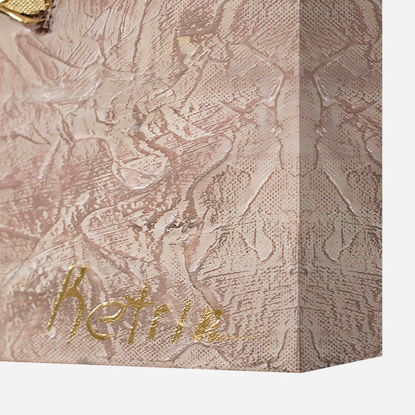 Cuadro acrílico elegante con flores "Malva"