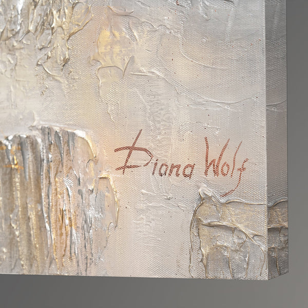 Cuadro Pintado a Mano con Hoja de Oro "Filosofía" | Arte Abstracto sobre Lienzo