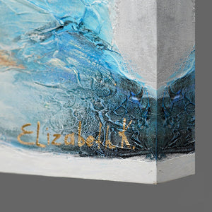 Cuadro Pintado a Mano "Esmeralda" | Arte Abstracto sobre Lienzo