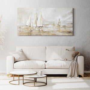 Pintura Abstracta Hecha a Mano "Deslumbramiento Solar"