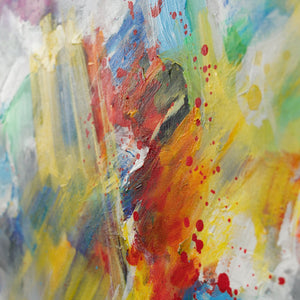 Pinturas Acrílicas en Lienzo: Obras de Arte Abstracto Moderno "Vida Colorida"