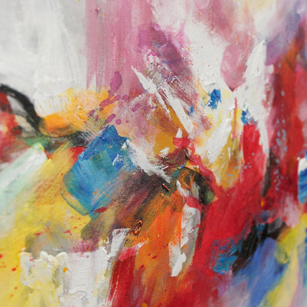 Pinturas Acrílicas en Lienzo: Obras de Arte Abstracto Moderno "Vida Colorida"