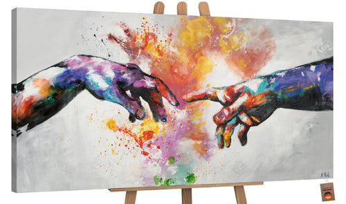 Arte Abstracto Moderno: Pintura a Mano sobre Lienzo "Galáctico"