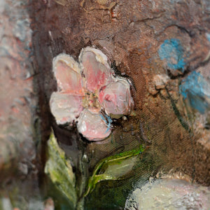 blumenbilder gemalt, acrylbilder blumen