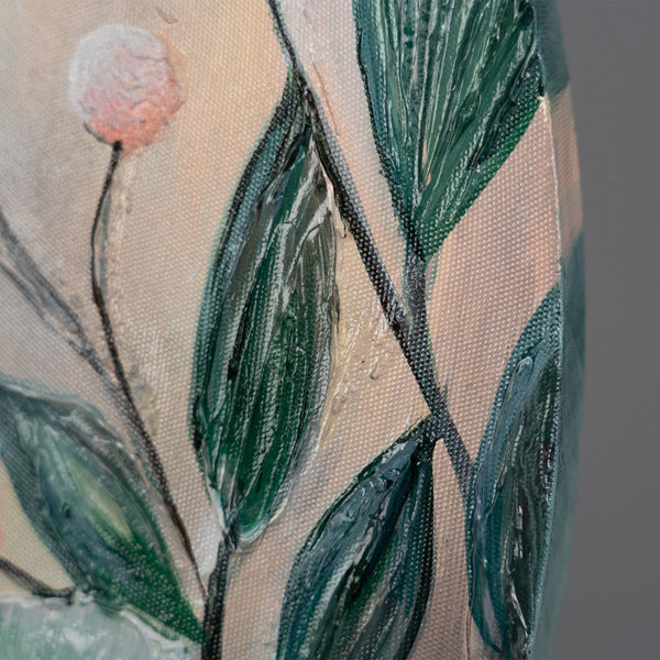 struktur acrylbild, kinderzimmer wandbilder, pflanzenmotiv rund, handgemalte tiere, moderne acrylmalerei auf leinwand