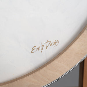 signatur leinwand, acrylbild runde form