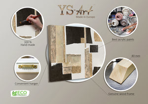 Pintura Acrílica Pintada a Mano “Carácter” 100x100 cm – Cuadro Moderno para el Salón