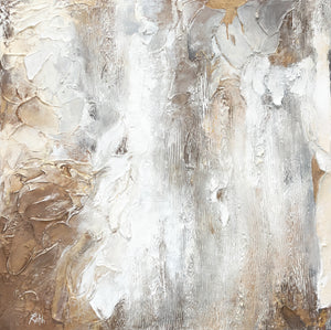 Pintura Acrílica Abstracta Pintada a Mano “Sabiduría” 100x100 cm