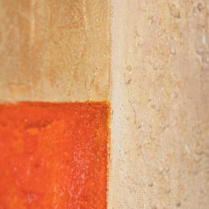 Abstrakte Formen Acrylgemälde beige orange