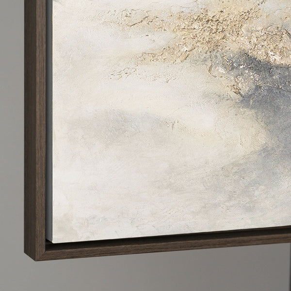 Abstrakte Kunst mit Tiefe und Glanz