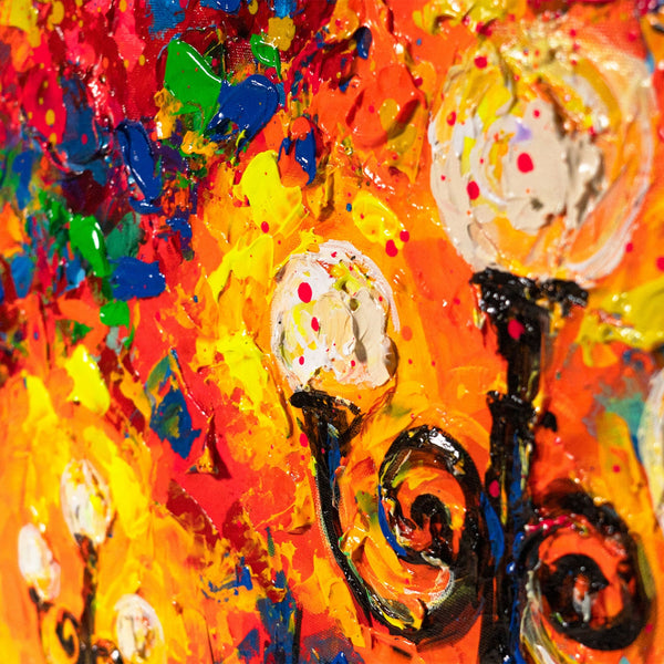 Abstrakte Wandkunst Handgemalt