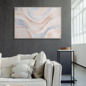 Abstraktes Leinwandbild Pastell handgemalt