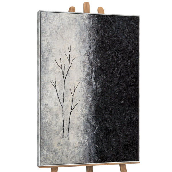 Acrylbild mit Rahmen auf Staffelei präsentiert