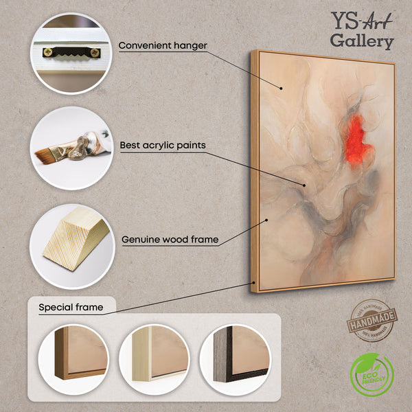 Handgemalte Acrylkunst Strukturmalerei