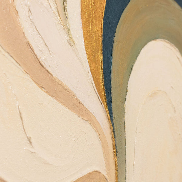 Acrylmalerei abstrakt mit sanften Tönen