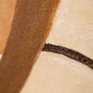 Acrylmalerei Reliefdetail warme Erdtöne modern