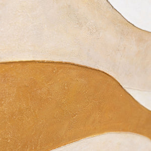 Acrylmalerei Struktur Beige Gold