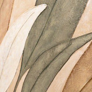 Acrylmalerei Struktur Blattmotiv