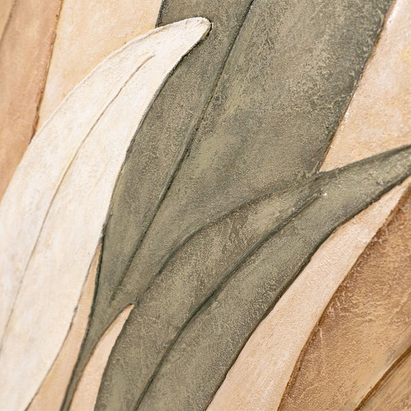 Acrylmalerei Struktur Blattmotiv