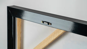 Rückseite Leinwand mit Rahmen