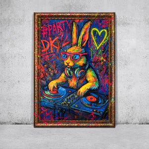 Hase Pop-Art Acrylbild moderne