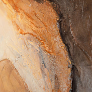 Detailansicht Strukturkunst beige braun modern