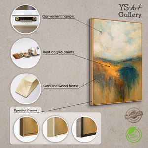 Handgemalte Acrylkunst Strukturmalerei