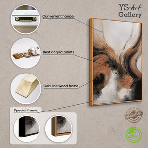 Handgemalte Wandkunst moderne Leinwandbild Info