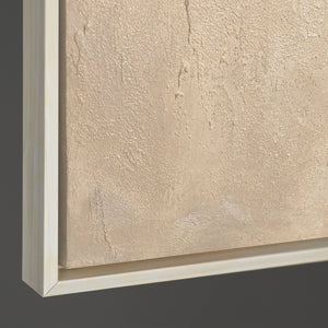 Kantenansicht Leinwand beige Strukturmalerei
