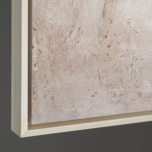 Kantenansicht Leinwand naturfarben abstrakt