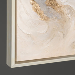 Kantenansicht Leinwandbild Gold Detail