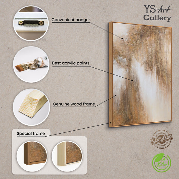 Kantenansicht strukturierte Leinwand abstrakt