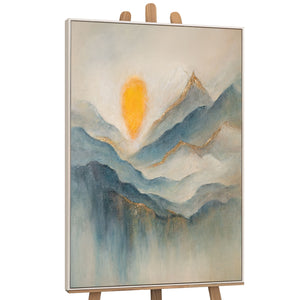 Leinwandbild Berge modern handgemalte Kunst