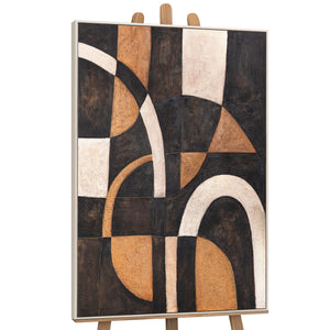 Leinwandbild mit geometrischen Mustern