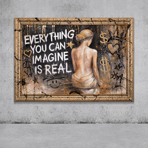 Leinwandbild Modern Handgemalt