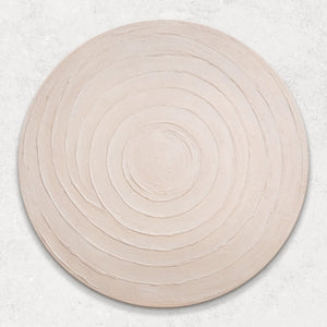 Leinwandbild rund mit plastischer Struktur