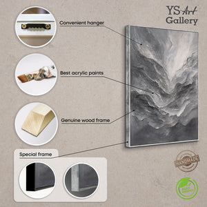 Leinwandkunst handgemalt Reliefstruktur modern