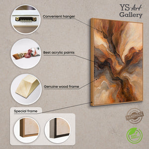 Leinwandkunst handgemalt Reliefstruktur modern