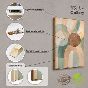 Leinwandkunst handgemalt Struktur und Tiefe