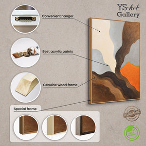 Leinwandkunst handgemalt Struktur und Tiefe