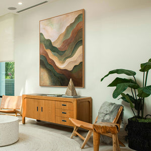 Moderne Wanddeko handgemalte Strukturkunst